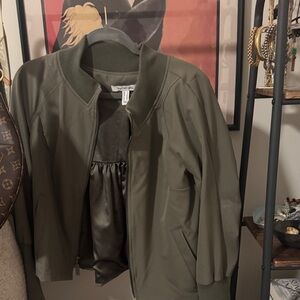 Peace Love World Olive Green Bomber Jacket